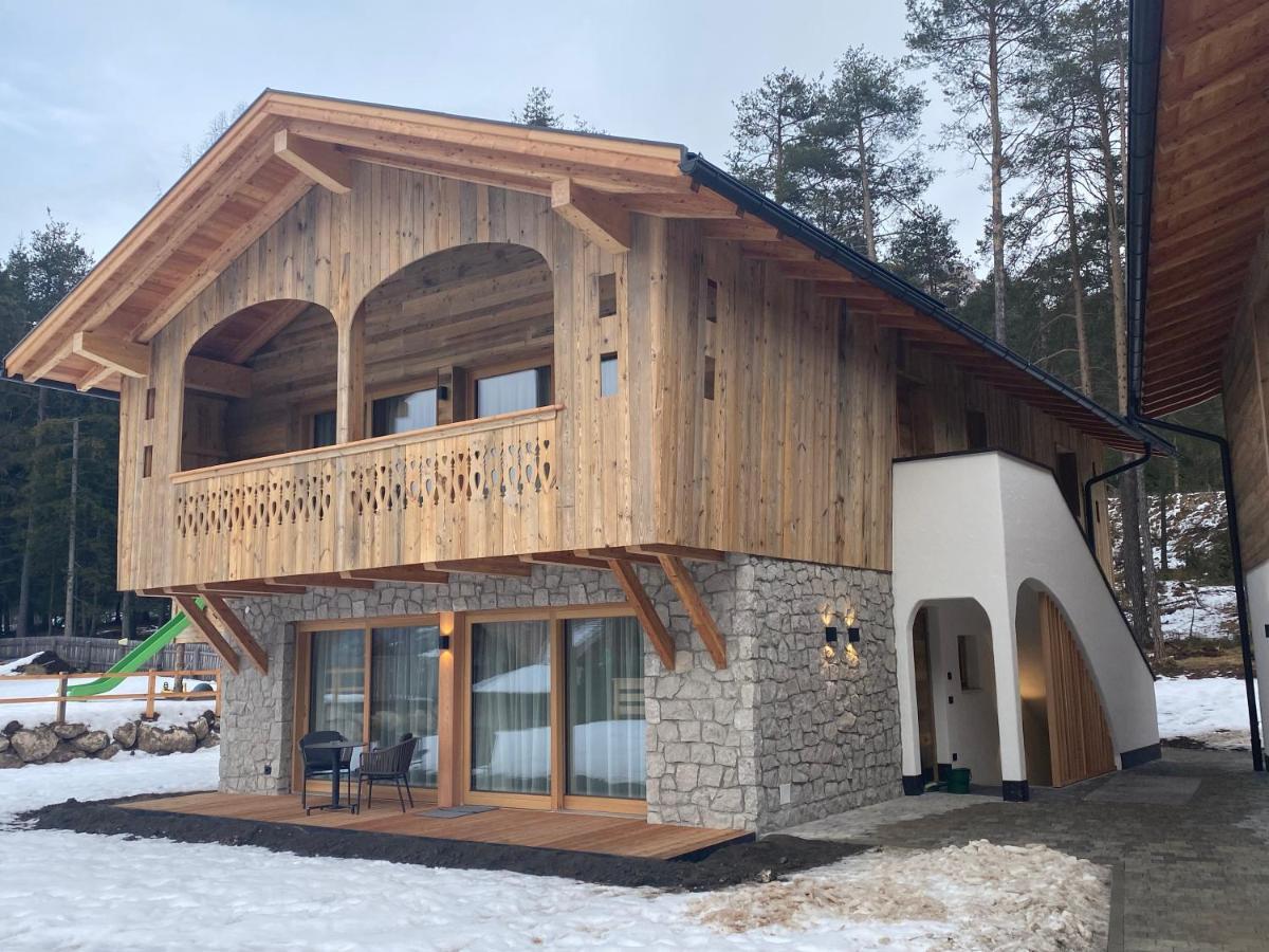 Les Ciases Chalets Dolomites San Vigilio Di Marebbe Exterior foto